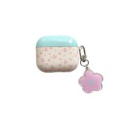 Lovely Mini Flowers Pattern Case for AirPods Pro 2nd Generation 2022, Shock-Absorbing Case Cover with Pendant