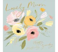 Lovely Mum Floral Foiled Mother's Day Greeting Card Beautiful Mothers Day Cards 485374