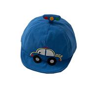 Lovely Newborn Baby Sun Hat Thin Cotton Baseball Cap for Infant Toddler Baseball Sun Cap Hat for Baby Girls Boys 3-18 Months, Car Traffic Light, Deep Blue