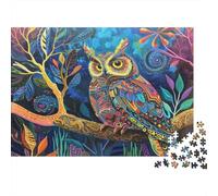Lovely Owl 1000 Piece Jigsaw Puzzles for Adults Featuring Artistic Design Jigsaws for Adults As A Mind Relaxation Puzzle for Holiday Activity 52x38cm/1000pcs