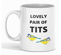 Lovely Pair of Tits Funny Novelty Mug for Bird Watchers