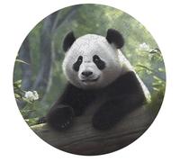 Lovely Panda Jigsaw Puzzle Challenging Round Animals Puzzle Wooden Jigsaw Puzzles for Adults Families 195 PCS