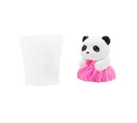 Lovely Panda Shaped Silicone Multifunctional Panda Silicone Mold for Gypsum Crafting and Creation Soap Mold