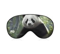 Lovely Panda Sleep Mask Comfort Travel Eye Masks with Adjustable Elastic Strap Soft Funny Block Light Sleep Eye Cover for Side Sleeper for Nap Men Women Gift
