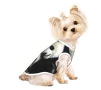 Lovely Pandas print Dog Clothes T Shirts for Small Dogs Breathable Puppy Kitten Dog Shirts for Pet Dogs Cats
