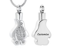 "Lovely Penguin Cremation Jewelry for Ashes Memorial Urn Necklaces Ashes Locket Keepsake Pendant Gift for Women Girl, Metal, not"