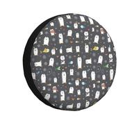 Lovely Penguin Rv Tire Cover, Adjustable Spare Tire Cover, RV Spare Tire Cover, 14-17 Inch, Tire Covers for Trailers, SUVs, Trucks and Many