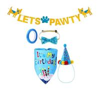 Lovely Pet Scarf for Birthday Party Custume Outfit Prince or Princess Glitter Delicate Dog Outfit for Furry Friend