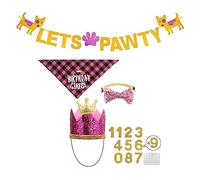 Lovely Pet Scarf For Birthday Party Custume Outfit Prince Or Princess Glitter Delicate Dog Outfit For Furry Friend Dog Birthday