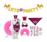 Lovely Pet Scarf For Birthday Party Custume Outfit Prince Or Princess Glitter Delicate Dog Outfit For Furry Friend Dog Birthday