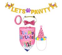 Lovely Pet Scarf For Birthday Party Custume Outfit Prince Or Princess Glitter Delicate Dog Outfit For Furry Friend Dog Birthday