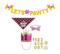 Lovely Pet Scarf for Birthday Party Custume Outfit Prince or Princess Glitter Delicate Dog Outfit for Furry Friend
