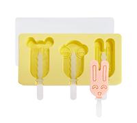 Lovely Pet Series Handworks Ice Creams Molds Silicones Popsicles Cheese Stick Molds with Lid Cake Stick Cakesicle Silicones