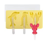 Lovely Pet Series Handworks Ice Creams Molds Silicones Popsicles Cheese Stick Molds with Lid Cake Stick Cakesicle Silicones