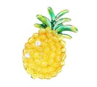 Lovely Pineapple Brooch Featuring Sparkling Crystals for the Torrid Zone Fashion Accessory Lightweight Comfortable Wear Pin for Bags