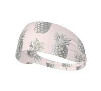 Lovely Pineapple Elastic Exercise Headband - Sweat-Wicking Sport Throw for Women