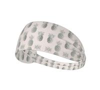 Lovely Pineapple Printed elastic sports headband stretchy sports headband suitable for sports travel and indoor fitness
