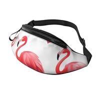 Lovely Pink Flamingos Fanny Pack for Men Women Fashion Running Waist Packs Waterproof Crossbody Bags Everywhere Belt Bag with Adjustable Strap Sports Hip Pack for Travel Wallet