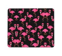 Lovely Pink Flamingos Non-Slip Rubber Base Mouse Pad with Lock Edge, Large Extended Desk Mat for Enhanced Game Work