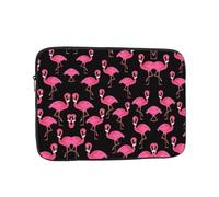 Lovely Pink Flamingos Pattern 17 inch laptop bag, inner protective sleeve, portable and suitable for business trips or travel
