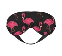 Lovely Pink Flamingos Print Comfortable Sleep Eye Mask Men Women Lightweight Travel Nap Meditation Yoga Work