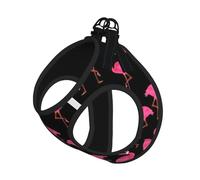 Lovely Pink Flamingos Print Harness Leash Set For Cats And Dogs, Reflective Adjustable, Soft Breathable Mesh Vest With Escape-Proof Lead, For Small Pets And Kitten Puppies