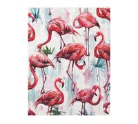 Lovely Pink Flamingos Printed Jigsaw Puzzle 16.7x22.3 CM, Rectangular Puzzle Challenging Game for Adults Gifts, Family Fun Decorative Wall Decor