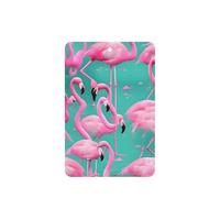 Lovely Pink Flamingos Printing 10 Pcs Car Air Freshener Hanging Sheets Scented Hanging Sheets With Rope For Home