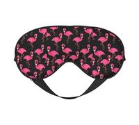 Lovely Pink Flamingos Soft Sleep Mask Adjustable Strap Light Blocking Reversible Comfortable Night Mask