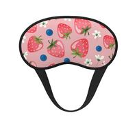 Lovely Pink Strawberry, Full Eye Covers Light Blocking Eye Masks Blackout Sleep Eye Muffs