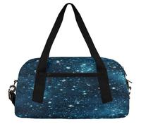 Lovely Planet Kids Duffle Bag Boys Girls Small Sport Dance Gym Bag for Overnight Travel Weekender Carry On, Night Sky Star, 18.5"L x 9.4"W x 7.8"H