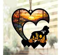 Lovely POD American Cocker Spaniel Suncatcher, Personalized American Cocker Spaniel Memorial with Name, Dog Loss Suncatcher, Dog Remembrance Gift, Dog Memorial Ornament, Loss of Dog Sympathy Gift