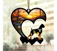 Lovely POD Boxer Suncatcher, Personalized Boxer Memorial with Name, Boxer Loss Suncatcher, Dog Remembrance Gift, Dog Memorial Ornament, Loss of Dog Sympathy Gift