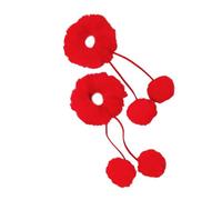 Lovely Pompoms Buns Hair Ties For Women Girl Sweet Furry Scrunchy Ponytail Holder Hair Shaping Accessory Hair Buns Tie Stretchy Ponytail Holder