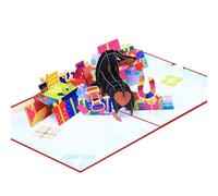 Lovely PopUp Card Exquisite Craftsmanship For Valentines Anniversaries Intricate Designs Flower Gift Card