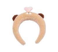 Lovely Pull String Headband For Adult Cartoon Plush Hairhoop Women Girl Face Washing Hairband Family Gathering Headwear Cartoon Headband
