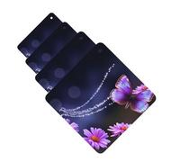 Lovely Purple Butterfly Car Air Freshener Cards for Women Men 4 Pack Cute Car Accessories Long Lasting Scent Car Diffuser Hanging Auto Aromatherapy Tablets Car Fresheners Gifts