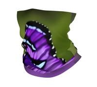 Lovely Purple Butterfly Multi-Functional Sports Neck Gaiter - Ice Cooling, Face Mask & More | Essential Summer Accessory