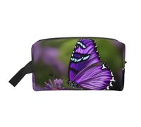 Lovely Purple Butterfly Print Toiletry Bag for Men Travel Toiletry Bag, Spacious Capacity Cosmetic Bag for Women