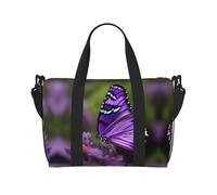 Lovely Purple Butterfly Versatile Personal Item Travel Bags for Women - Spacious Duffel Bags for Traveling, Gym Bags for Men, Black, One Size