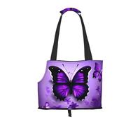 Lovely Purple Butterflys print Puppy Carrier Dog Walking Bags Pets Dogs Carrier Bags for small Dogs and Cat and Rabbit