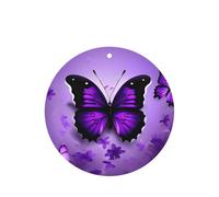 Lovely Purple Butterflys Printing 10 Pcs Car Air Freshener Hanging Sheets Scented Hanging Sheets With Rope For Home