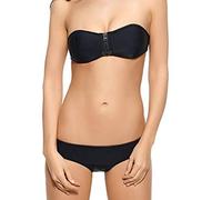 Lovely Quality Padded Neoprene Zip Front Bikini Black Size 10-12