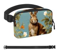Lovely Rabbits-90 Unisex Style Fanny Pack: Fashion Waist Packs, Crossbody Bags Sport Slim Fashionable for Jogging Hiking Hiker Woman Man, Multicolor, 1.5x9.0x5.9in/4x23x15cm