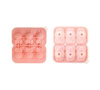 Lovely Rabbits Shape Ice Mold Tray Food Grade Silicone Maker for Whiskeys Drinkers and Bartenders Enduring Whiskeys Cocktails Maker Small Trays Freezers