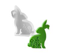 Lovely Rabbits Silicone Molds for Easters Easy Release Mold for Crafting Easters Rabbits Display Decoration Scented Silicone Mold