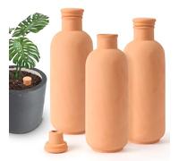 Lovely Ran 3pcs Terracotta Plant Watering Globes 3.5 * 10inch Self Watering Planter 900ml for Indoor Outdoor Plants