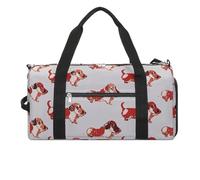 Lovely Romantic Dachshunds Gym Bag Sport Gym Tote Bag Lightweight Duffle Bag Carry On Weekender Bags for Women Men, white, One Size