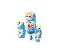 () Lovely Russian Nesting Matryoshka 5-Piece Wooden Doll Set
