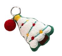 Lovely Santa Schoolbag Pendant Keychain Christmas Tree Sweet Santa Cartoon Charm For Boys Girls Vending Machine Plush Pendant Keychain